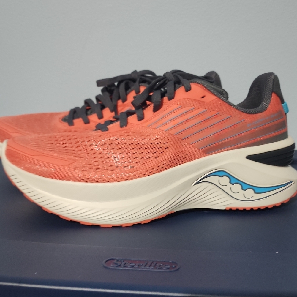 Saucony Endorphin Shift 3 Women's Coral and Black Athletic Shoes